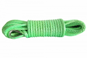 Трос для лебедки синтетический 10 мм*18 метров (зеленый) 5452