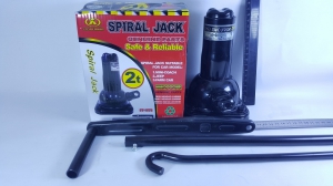 Домкрат винтовой бутылочный SPIRAL JACK грузоподъемность 2 тонны (высота подъема 180*390 мм)