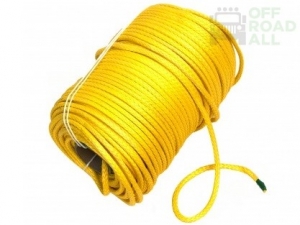 Трос для лебедки синтетический 12мм*100 метров (желтый) 5727 | Podgotoffka.Ru