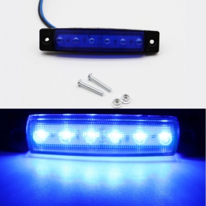 Фара светодиодная P003 18W синяя, для спец. техники (габаритные размеры 160*45*51) P003 18W Blue